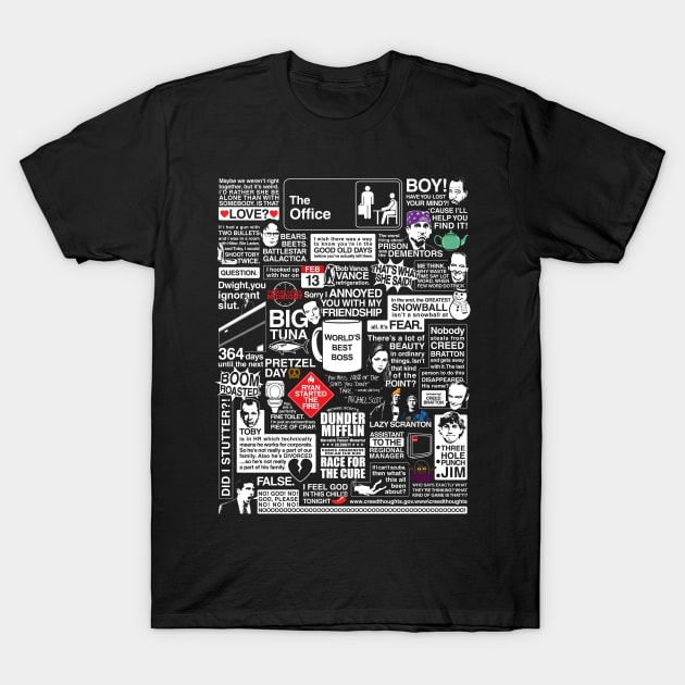 Wise Words From The Office - The Office Quotes T-Shirt by huckblade